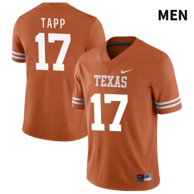 Texas Longhorns Men's #17 J'Mond Tapp Authentic Orange NIL 2022 College Football Jersey PGT71P6A